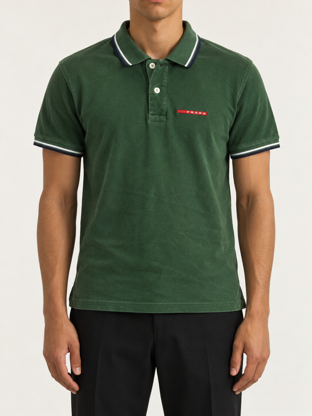Prada Polo dunkelgrün M