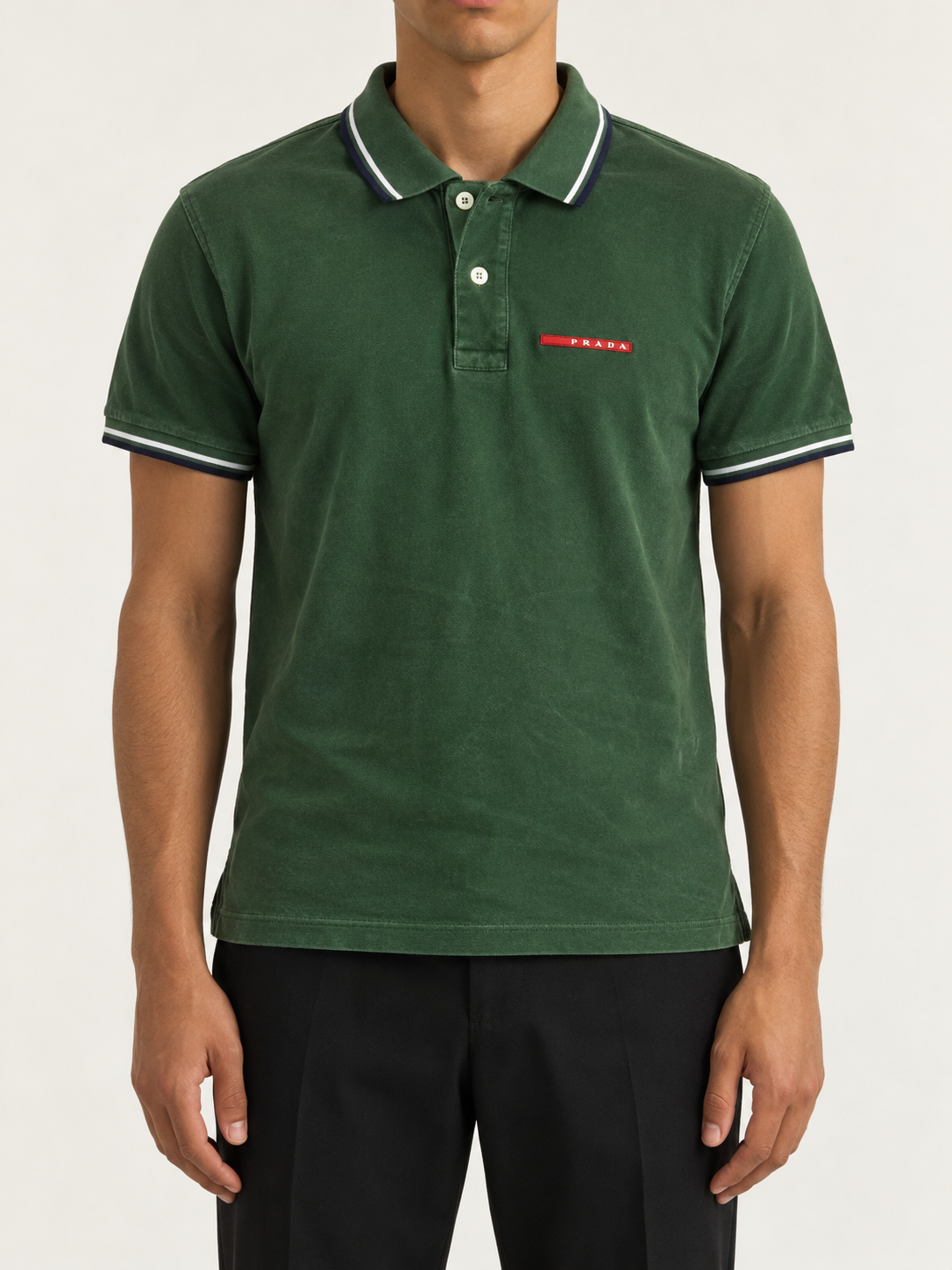 Prada Polo dunkelgrün M