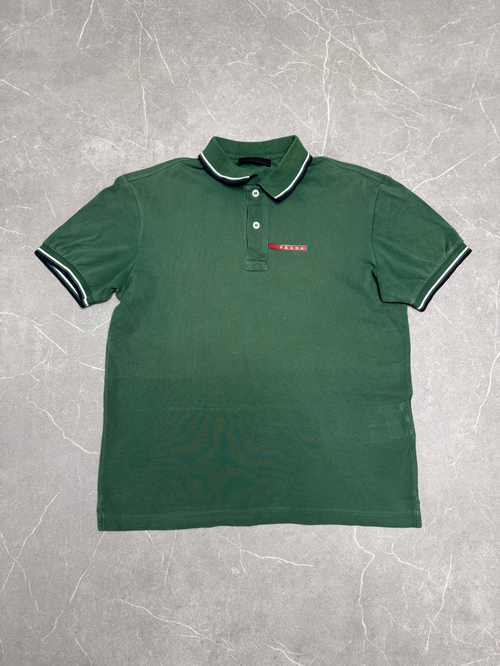 Prada Polo dunkelgrün S