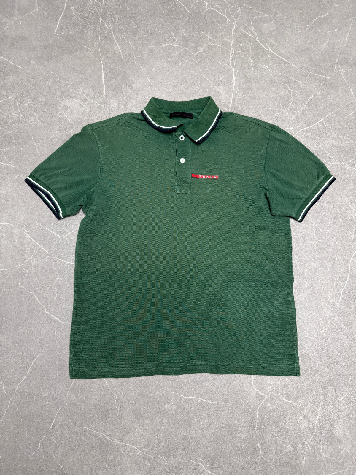 Prada Polo dunkelgrün S